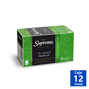 TÉ SUPREMO VERDE PREMIUM 20 BOLSITAS