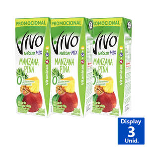 NÉCTAR MIX MANZANA PIÑA TRIPACK 190 ML