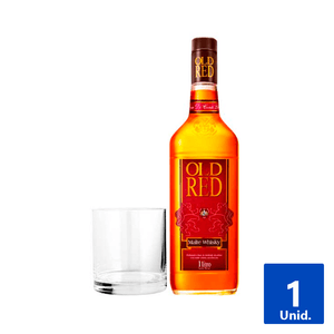 WHISKY OLD RED 38° 1 LT + VASO