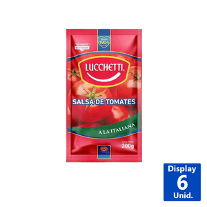 SALSA DE TOMATE ITALIANA LUCCHETTI 200G