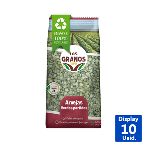 ARVEJAS VERDE PARTIDA LOS GRANOS 1KG