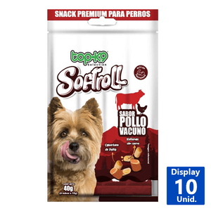 SNACK SOFTROLL PERRO POLLO VACUNO 40G