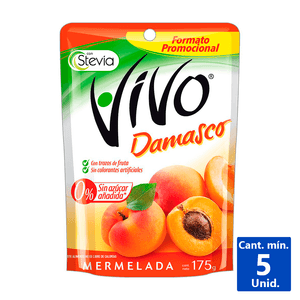 MERMELADA DE DAMASCO VIVO  175 G