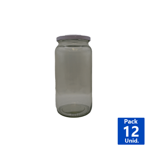 FRASCOS DE VIDRIO CON TAPA 1L