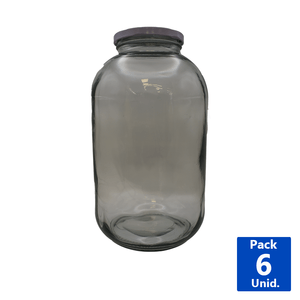 FRASCO DE VIDRIO CON TAPA 3L