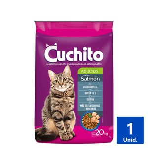 ALIMENTO GATO ADULTO SALMÓN CUCHITO 20 K