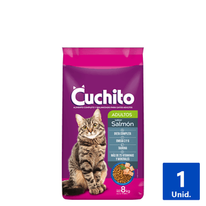 ALIMENTO GATO ADULTO SALMÓN CUCHITO 8 KG