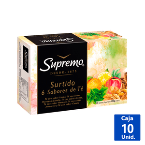 TÉ SURTIDO 6 SABORES 75 BOLSITAS
