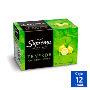 TÉ VERDE AROMA LIMÓN 20 BOLSITAS