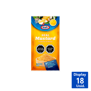 MOSTAZA KRAFT SACHET 18UN 90 G