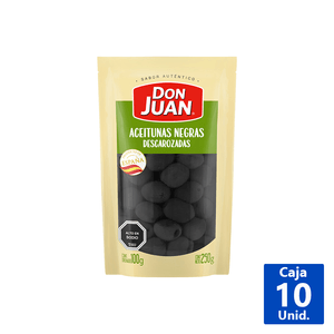 ACEITUNAS NEGRAS DESCAROZADAS 250 G