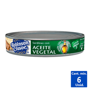 SARDINA ACEITE VEGETAL 425 G