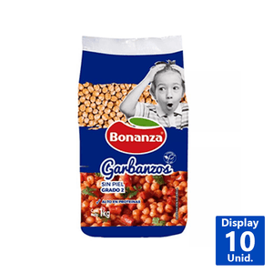 GARBANZOS SIN PIEL BONANZA 1 KG
