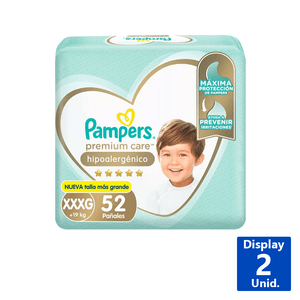 P-PAMPERS PREMIUM CARE XXXG 52UN