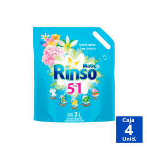 DETERGENTE LÍQUIDO AZUL DOYPACK RINSO 3L