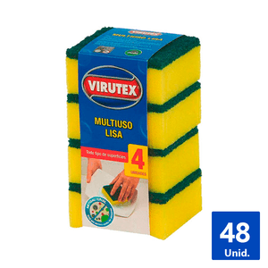 ESPONJA LISA ECONÓMICA 12 PACK DE 4UN