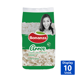 ARROZ G1 GRANO LARGO BONANZA 1 KG