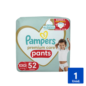 PAÑALES PREMIUM CARE PANTS XXG 52UN