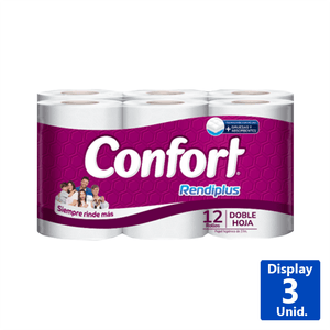 PAPEL HIGIÉNICO DOBLE HOJA 27M 12R
