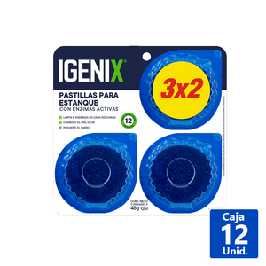 PASTILLA PARA ESTANQUE AZUL 48 G 3 UN.