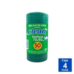 BOLSA ASEO CLEAN 70X90 CM 50 UN