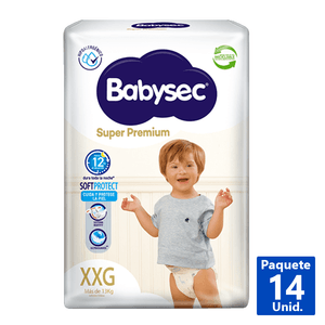 PAÑALES SUPER PREMIUM XXG 14 UN
