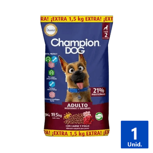 ALIMENTO CHAMPION ADULTO CARNE 19,5 KG