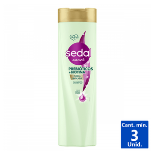 SHAM. SEDAL PREBIOTICOS+BIOTINA 340ML