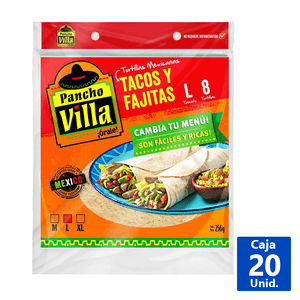 TORTILLAS TACOS Y FAJITAS L 8 UN. 224 G