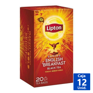 TÉ ENGLISH BREAKFAST LIPTON 20 BOLSITAS