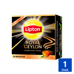 TÉ LIPTON ROYAL CEYLON 50 BOLSITAS