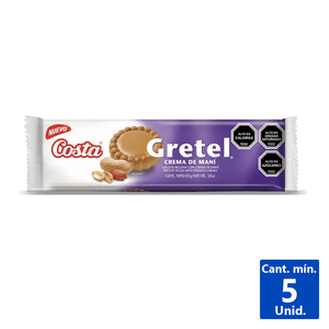 GALLETAS GRETEL CREMA DE MANÍ 85 G.
