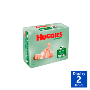 PAÑALES ACTIVE SEC M 70 UN