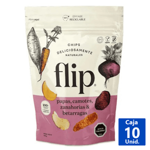 CHIPS DE PAPAS CAMOTE Y ZANAHORIA 30G