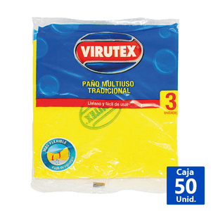 PAÑO AMARILLO MULTIUSO CAJA 50 UN