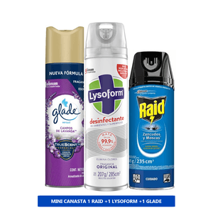 PACK 1 RAID + 1 GLADE + 1 LYSOFORM