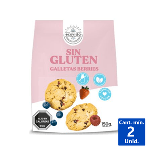 GALLETAS DULCE BERRIES S/GLUTEN 150 G