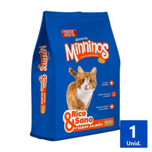 ALIMENTO MINNINOS ADULTO SABOR SALMÓN 20
