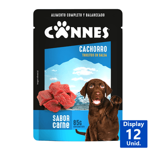 ALIMENTO HÚMEDO PERRO CACHORRO CARNE 85G